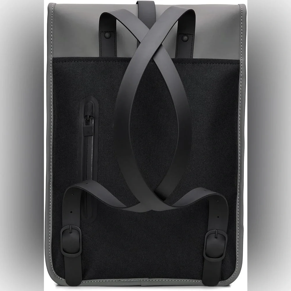 RAINS Backpack Mini - Grey Waterproof Backpack Fits 13
